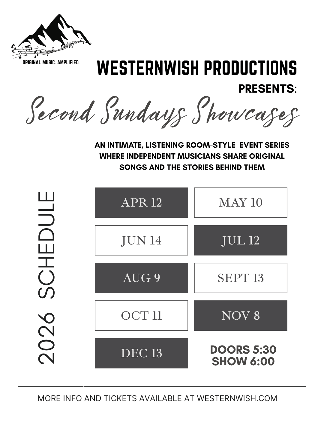 Second Sundays Showcase